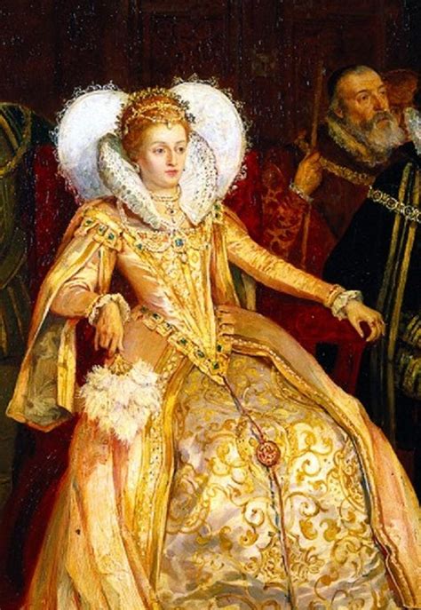 Tudor Queen Elisabeth I Might Be From The Painting With An Audience