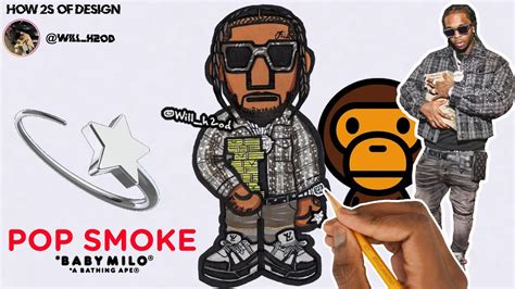 Pop Smoke X Bape Baby Milo Envisioned By Willh2od Youtube