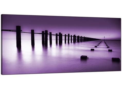 Cheap Purple Canvas Prints Of The Seaside