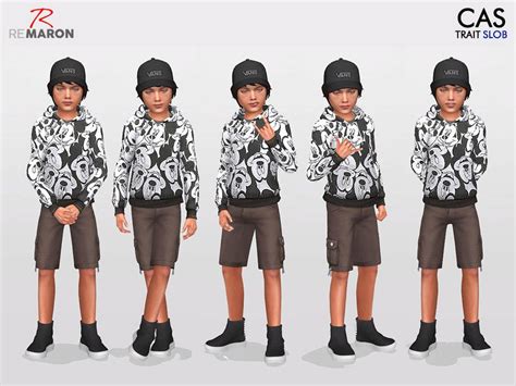 Remarons Pose For Kids Cas Pose Set 4 In 2021 Sims 4 Denim