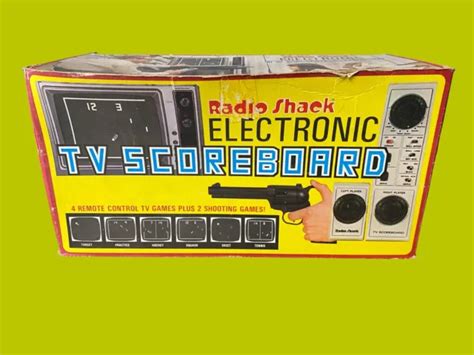 Vintage Tandy Radio Shack Electronic Tv Scoreboard W Gun 60 3061 099