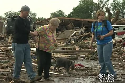 Oklahoma Tornado Survivor Reunites With Trapped Dog During Live Interview