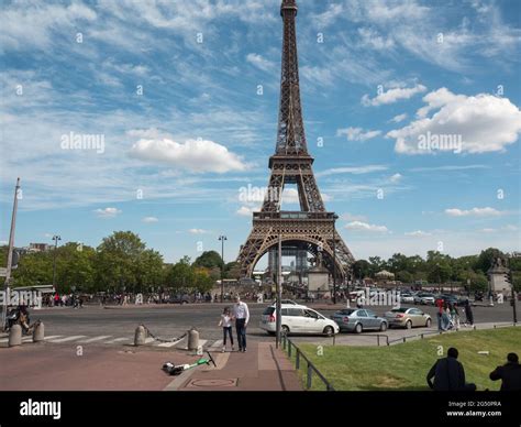 Paris France May 2021 Everyday Life In The Streets Of Paris With The
