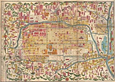 The edo period is famous for sakoku (locked country), an isolationist policy which lasted for approximately 250 years. Kyoto.: Geographicus Rare Antique Maps