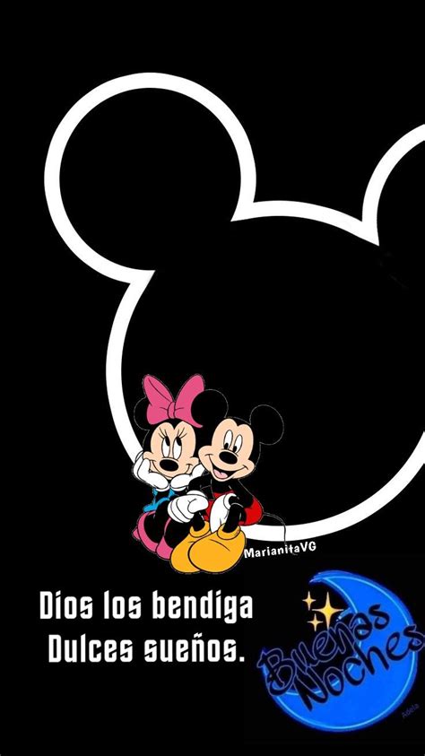 Buenas Noches Minnie Y Mickey Saludos De Buenas Noches Mensajes De