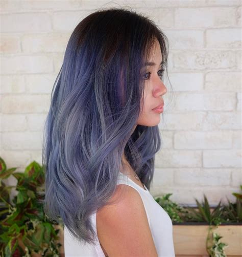 Best Korean Celebrities Inspired Hair Colours In 2017 Korean Hair Color Blue Ombre Hair Ash