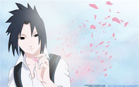 Wallpaper Ilustrasi Anime Gambar Kartun Naruto Shippuuden Sasuke