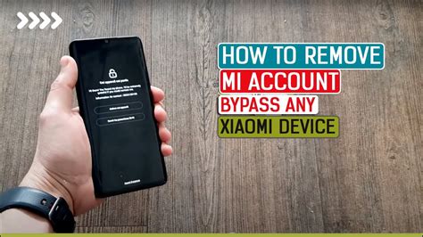 How To Remove Mi Account Bypass Any Xiaomi Device Remove Blocked Redmi All Mi Mi T Pro