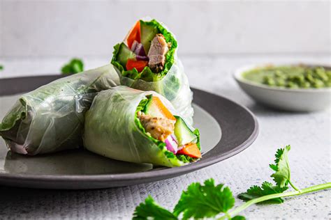 Tomato ketchup, fresh ginger, boneless chicken thighs, soy sauce and 9 more. Easy & Refreshing Chicken Spring Rolls with Cilantro Sauce ...