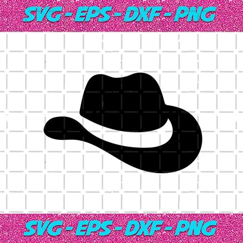 Cowboy Hat Svg Free File For Cricut For Silhouette Cut File Dxf
