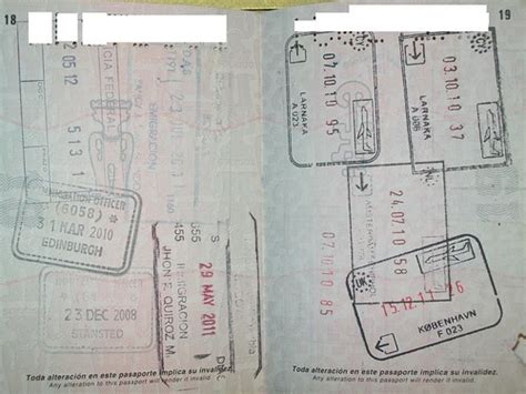 Various Passport Stamps Colombian Brazilian And Uk Passpo Flickr