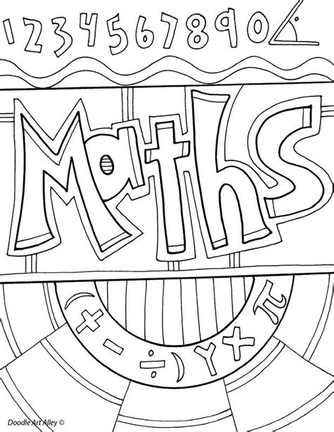 Math Workbook Cover Page Maths For Kids