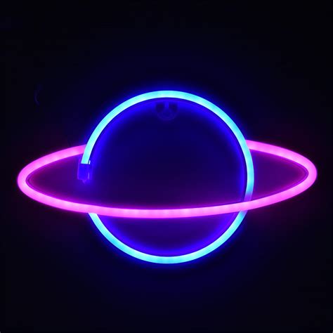 Led Planet Neon Light Signs Usb Or Battery Powered Soft Night Light