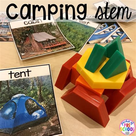 Each set includes over 30 playful learning activities related to the theme, and we've provided different versions for classroom teachers. Camping Centers and Activities - Pocket of Preschool