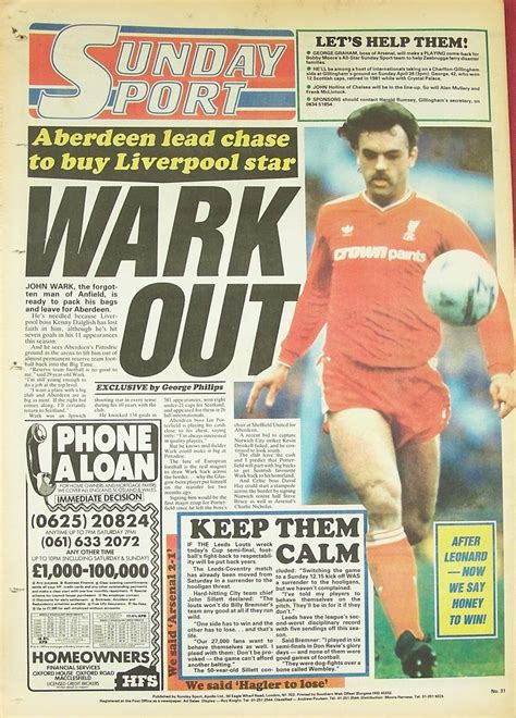 Sunday Sport Newspaper 12th April 1987