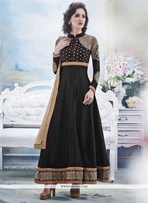 Black Georgette Anarkali Suit