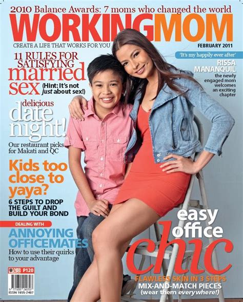 Rissa Mananquil And Son Are On The Cover Of ‘working Mom