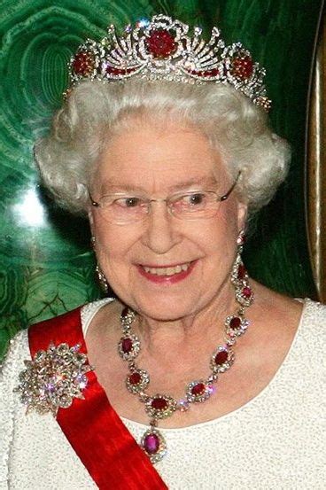 Queen elizabeth dons an aquamarine necklace and earrings from the president and people of brazil given to her after her tiaras: Queen Elizabeth II and her Tiaras