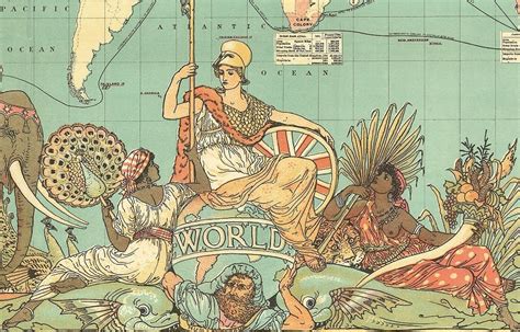 Imperial Federation Map By Walter Crane