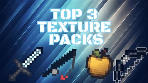 Top 3 Texture Packs Para Minecraft Pvpsurvival Youtube