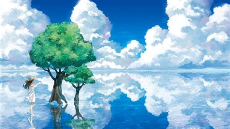 Animation Nature Sky Clouds Water Wallpapers Hd