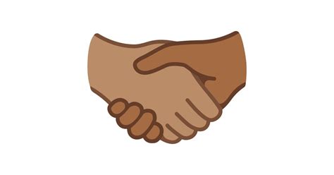 🫱🏽‍🫲🏾 Handshake Medium Skin Tone Medium Dark Skin Tone Emoji In 100