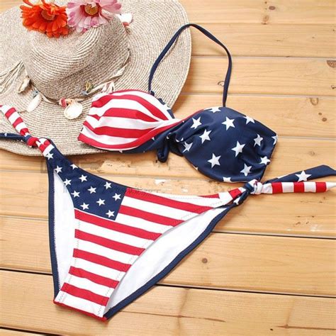 New Sexy American Flag Stripes Bikini Hot Swimsuits Only 2299 Bikinis Bikini