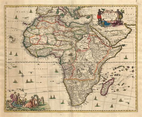 1689 Map Of Africa Africa Map Ancient Maps Antique Maps