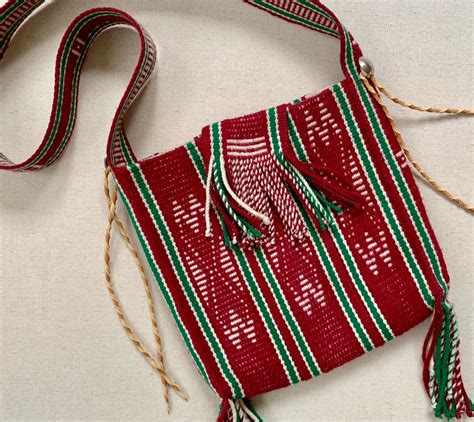 Navajo Weaving Hobo Bag Handmade Vintage Crossbody Hand Woven Wool