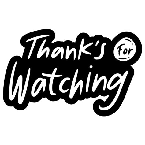 Thanks For Watching Stickers Free Social Media Stickers