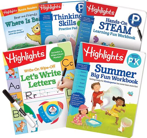 Buy Highlights Summer Learning Pack Preschool Kindergarten Workbooks