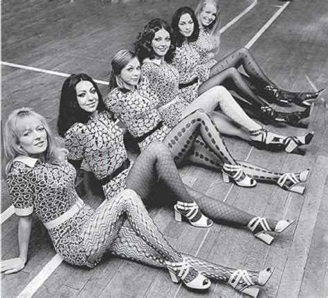 dance troupe pan s people modelling various stocking fashions 2nd march 1971 go go girls