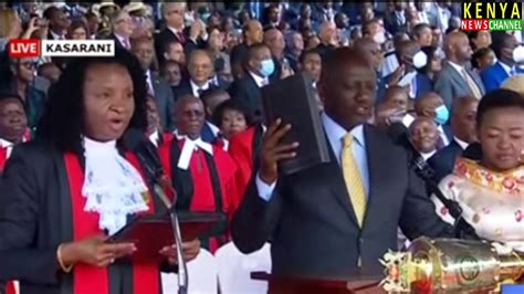William Ruto Takes Oath As President Of Kenya At Kasarani Inauguration And Swearing In Ceremony