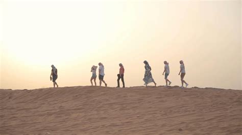 People Walking In The Desert · Free Stock Video