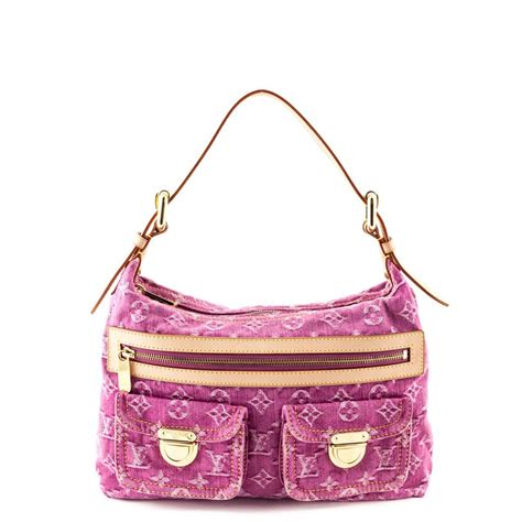 Louis Vuitton Pink Denim Monogram Baggy Pm Authentic Bags In 2021 Louis Vuitton Handbags