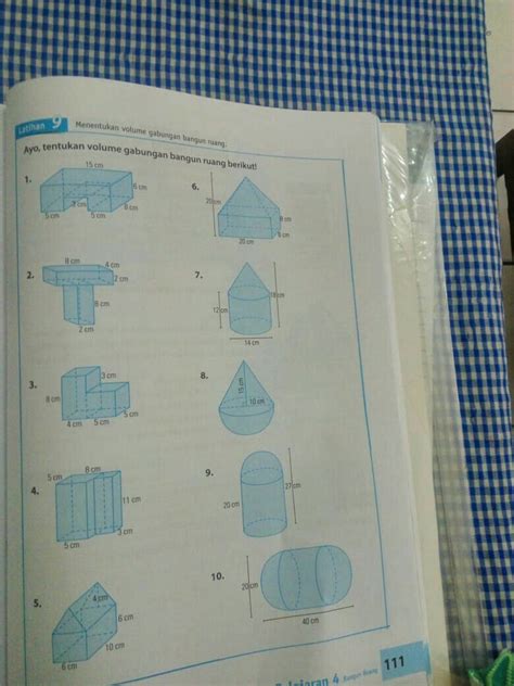 Ayo Tentukan Volume Gabungan Bangun Ruang Berikut Panduansoal