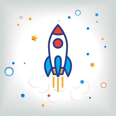 Rocket Launchshipvector Illustration Concept Of Business Product On