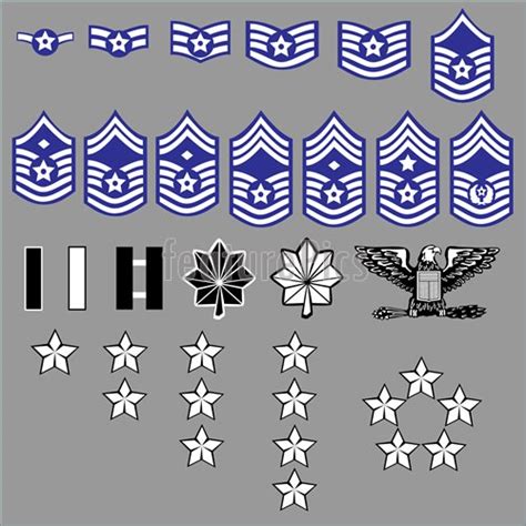 7 Best Images Of Air Force Rank Chart Printable Air