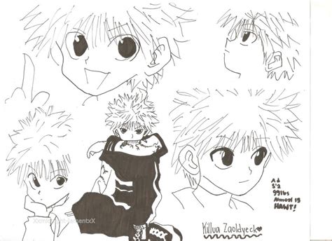 Killua Sketches By Hoshi Chan19 On Deviantart