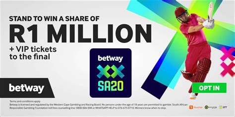 Betway Sa20 League Promotion Win Your Share Of R1 Million Plus