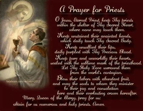 Pray For Our Priests They Need Our Prayers As Much As We Need Theirs