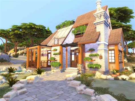 Cozy Forest Cottage By Hoanglap At Tsr Sims 4 Updates