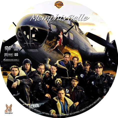 Memphis Belle Dvd Label 1990 R1 Custom