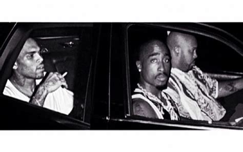 Chris Brown Photoshopped Himself In The Car With Tupac And Suge Knight