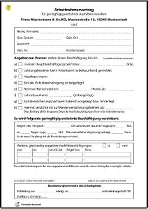 Formular arbeitsvertrag neu mit zeichen. Gratis Vorlagen für Arbeitsverträge zum Download