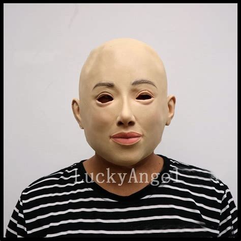 2017 Top Grade 100 Latex Human Mask Crossdress Women Mask Realistic Silicone Party Skin Mask