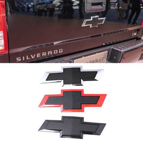 Chevrolet Car Rear Tailgate Bowtie Badge Emblem Fit For Silverado 1500