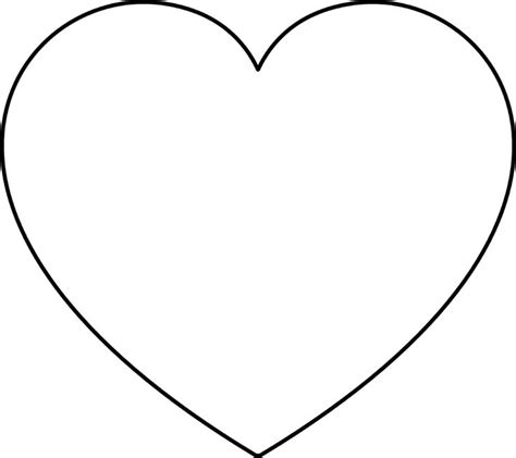 Supersized Heart Outline Extra Large Printable Templates In 2021