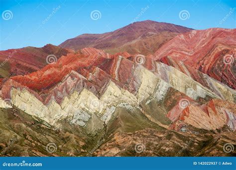 Serrania De Hornocal The Fourteen Colors Hill And Altitude Sign At