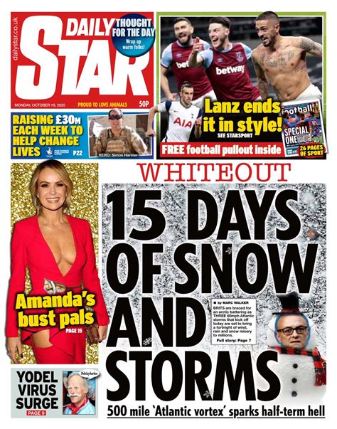 Daily Star Front Page 19th Of October 2020 Tomorrows Papers Today